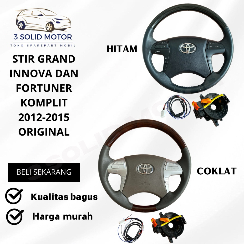 STIR GRAND INNOVA DAN FORTUNER KOMPLIT 2012-2015 ORIGINAL