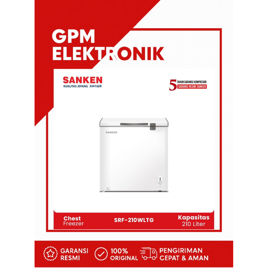 Sanken Chest Freezer SRF-210WLTG
