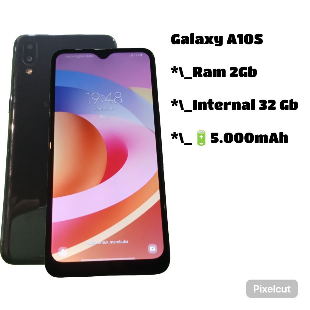 Samsung Galaxy A10S ram 2/32Gb.Hp second murah siap pake