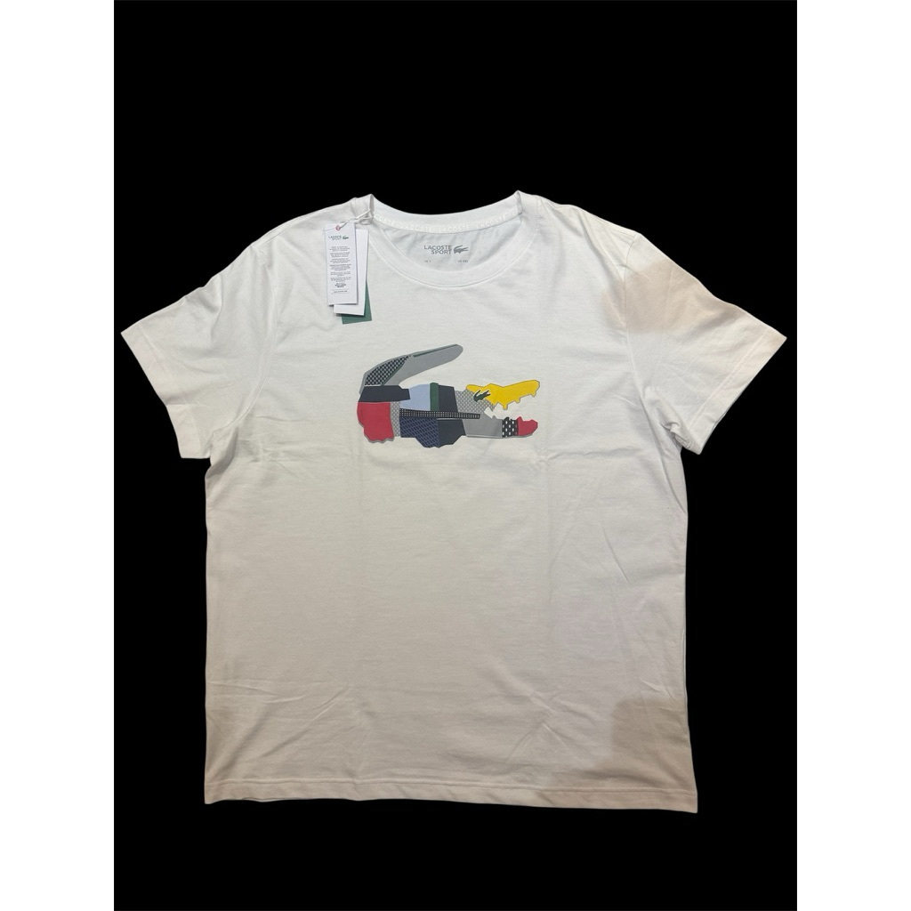 Baju Kaos Lacoste Sport Putih Original Baru Size XXL
