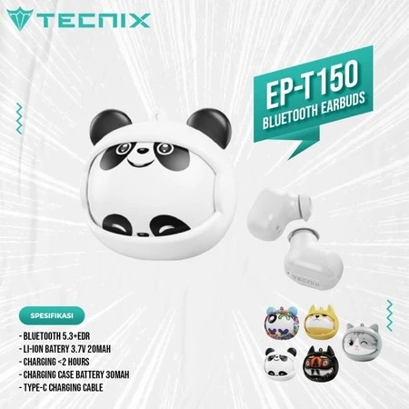 TECNIX EP-T150 TWS BLUETOOTH EARBUDS || TWS LUCU || EARBUDS KARAKTER