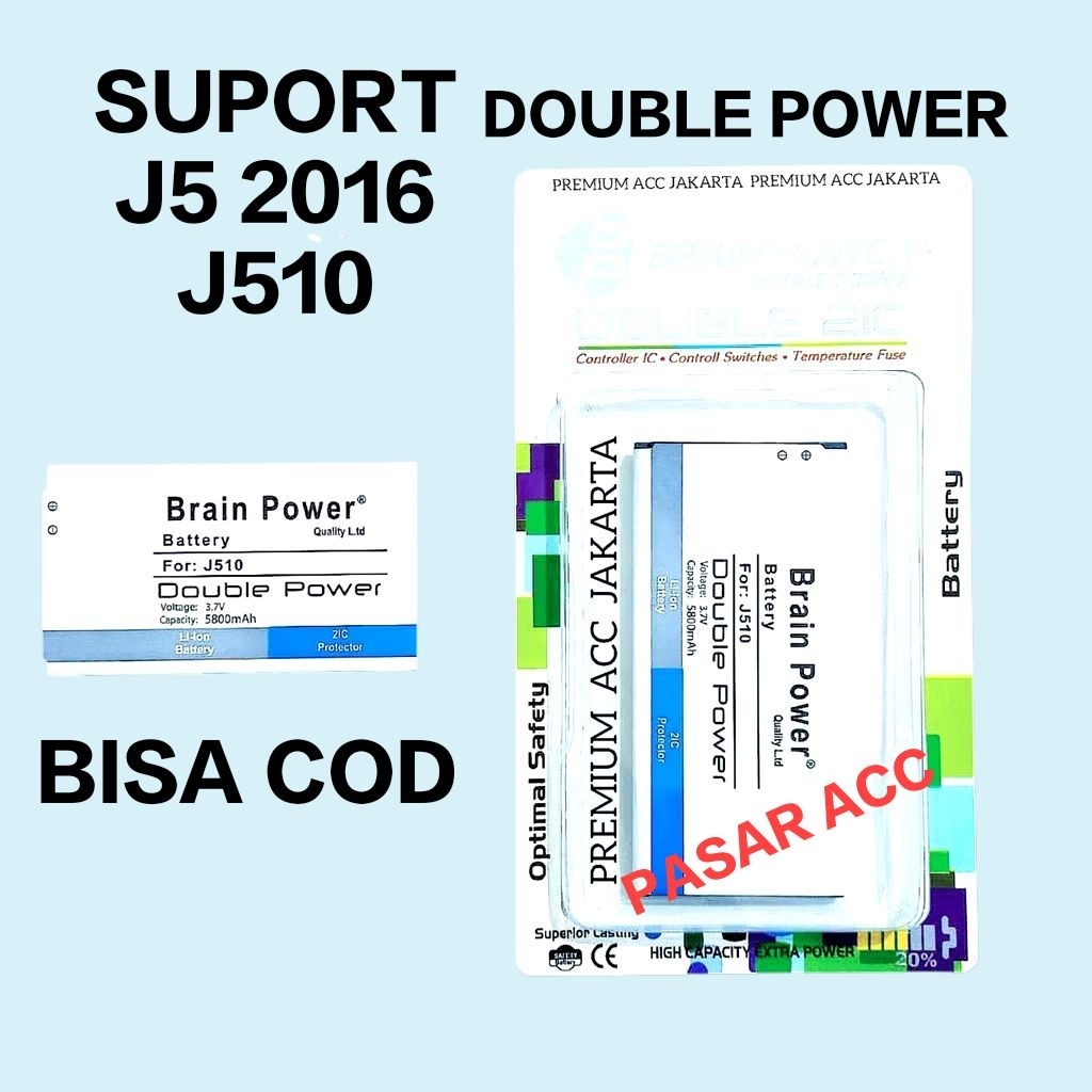 Baterai Suport J5 2016 - J510 Batre J5 ( 2016 ) BISA COD