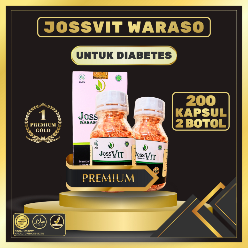 Paket Hemat 2 Botol - Joss VIT Habbatussauda Obat Gula Darah Tinggi Dan Impotensi Lemah Syahwat