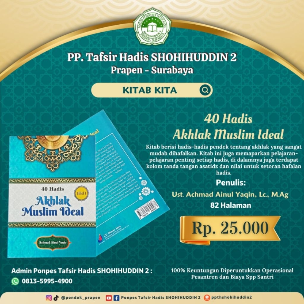 40 Hadis Akhlaq Muslim Ideal