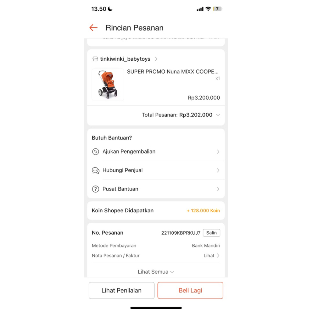 STROLLER NUNA PRELOVED