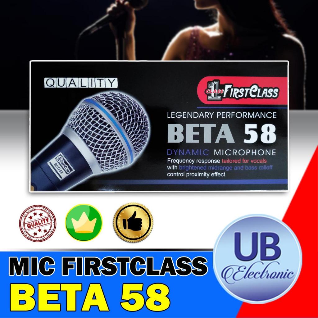 MIC FIRSTCLASS BETA 58 DYNAMIC MICROPHONE / MIC FIRSTCLASS