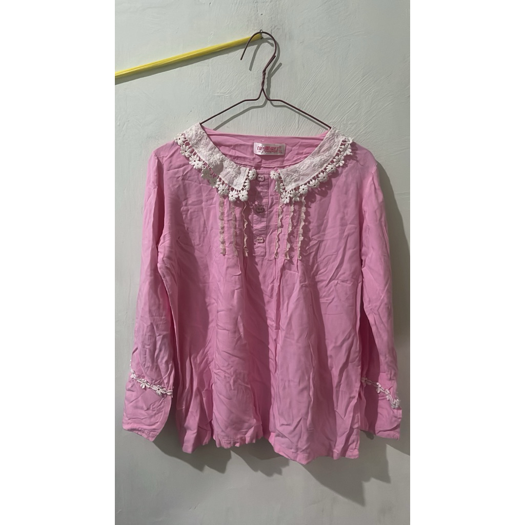 Kemeja sailor pink PL