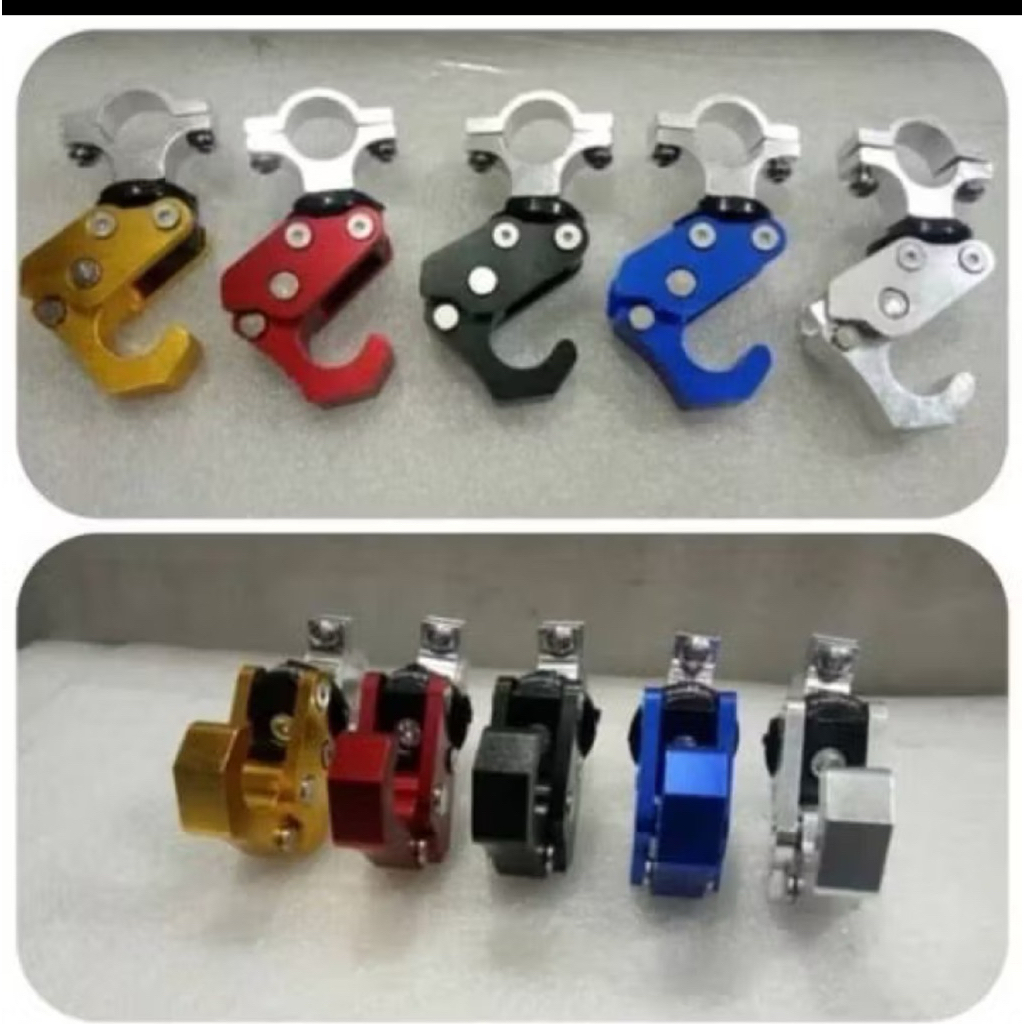 GANTUNGAN BARANG MOTOR VARIASI VIXION RX KING PCX ADV150 XABRE DLL GANTUNGAN BARANG JEPIT DI STANG