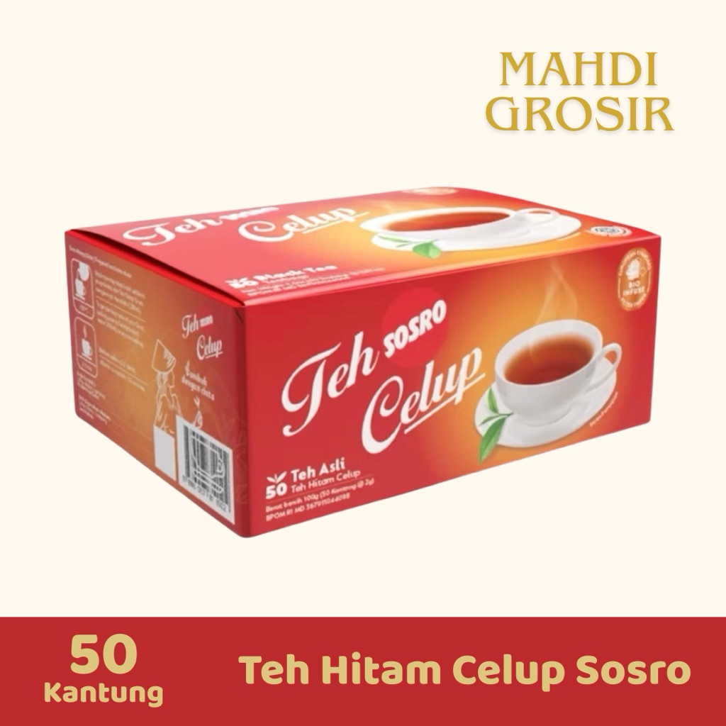 Teh Celup Sosro 50 Kantung - Teh Hitam