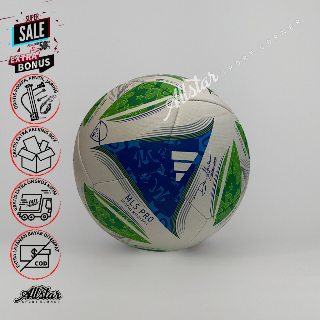 ADIDAS Bola sepak original ADIDAS MLS  bola kaki original size 5 ADIDAS import size 5
