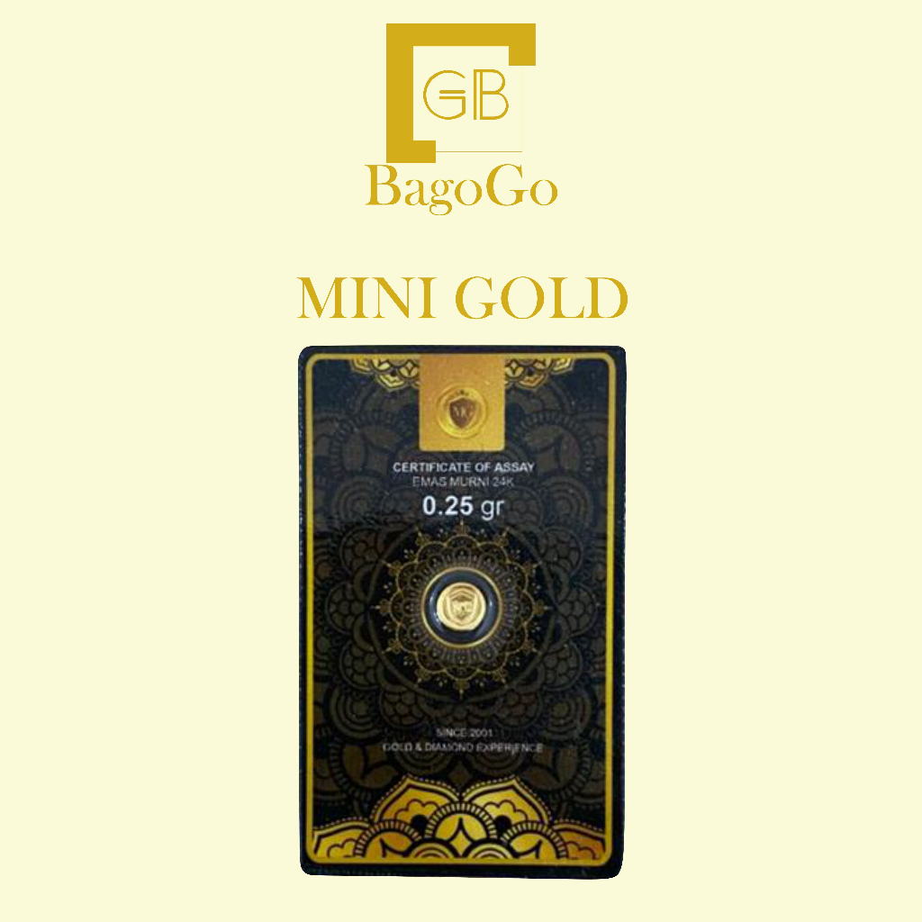 Logam Mulia Mini Gold Black Series 0.25 Gram