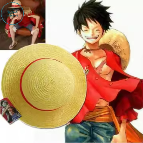 Topi Mugiwara Luffy Topi Jerami One Piece Anime Cosplay / Topi Pantai