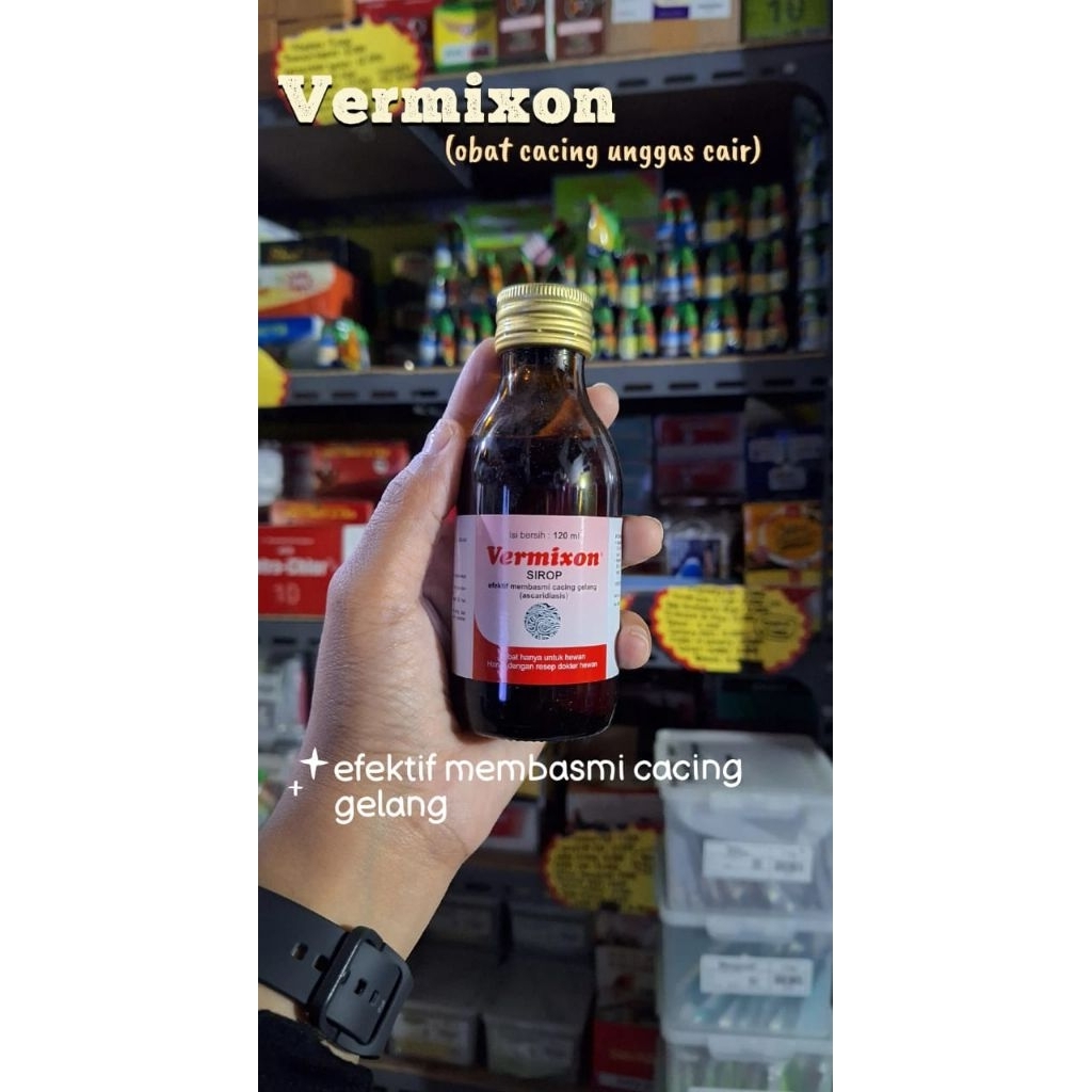OBAT CACING AYAM VERMIXON 120ML