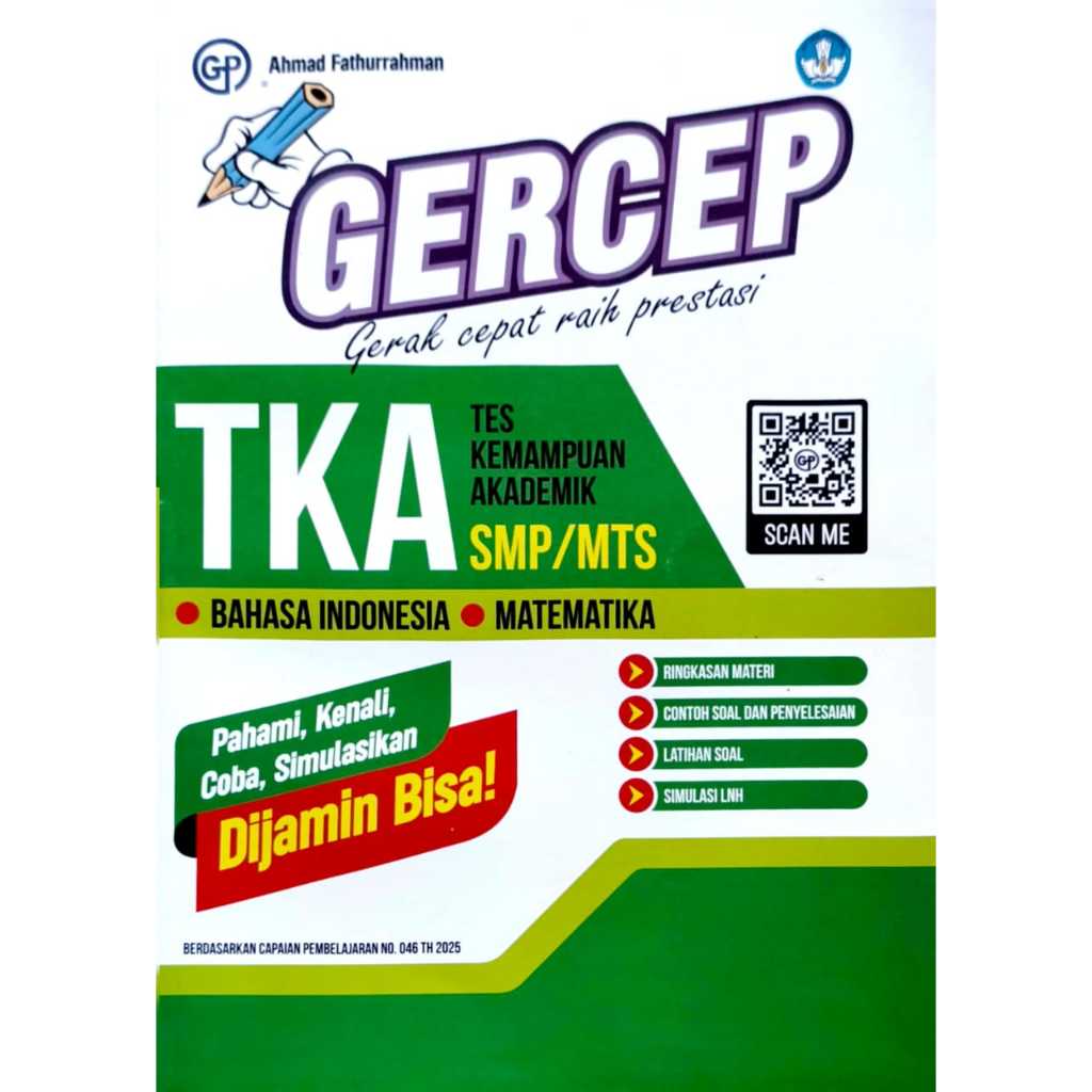BUKU SOAL UJIAN GERCEP GERAK CEPAT TKA SMP KELAS 9 KUMER GP