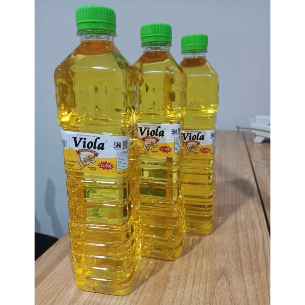 Minyak goreng viola VL900 botol 1 dus