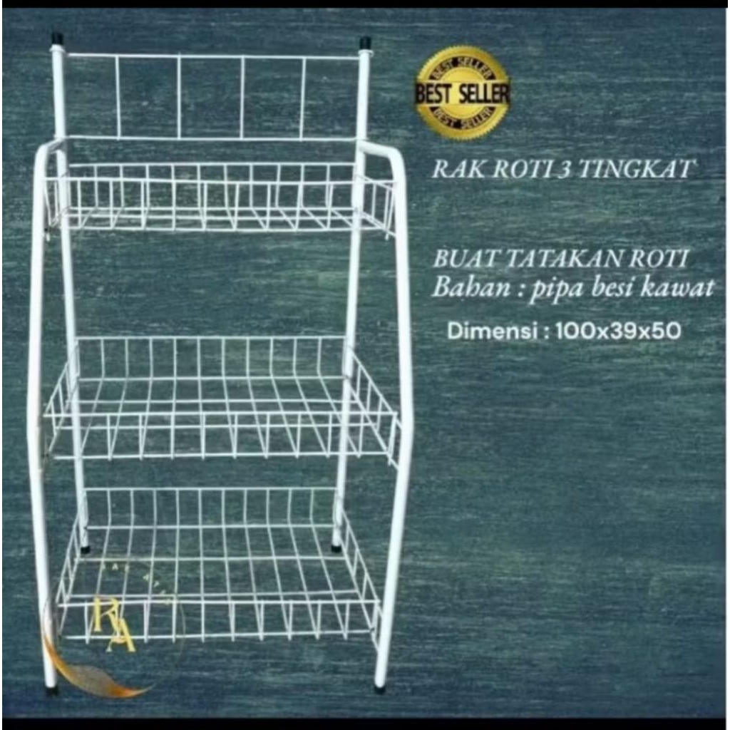 RAK TOKO MINI 3 TINGKAT / RAK CHIKI / RAK ROTI / RAK JAJAN