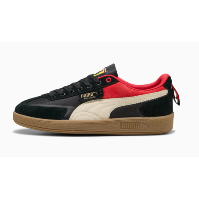 Sepatu Casual Ferrari Palermo PUMA Black-Alpine Snow 308899 01