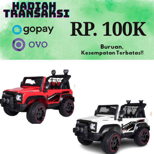 Mainan Ride On Toys Mobil Aki SHP Volta Jeep Rocky 5008 MURAH - SHP Toys kado Mainan anak termurah