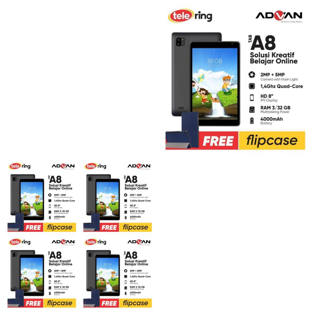 Advan Tab A8 3GB 32GB 4G Android Tablet