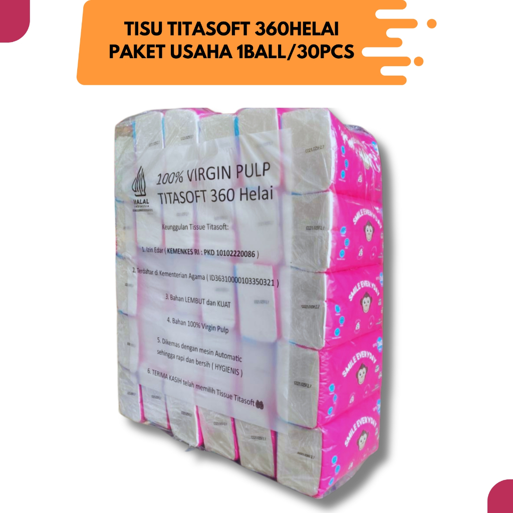 TISU TITASOFT PAKET USAHA 360HELAI PAKET 30PCS/1BALL