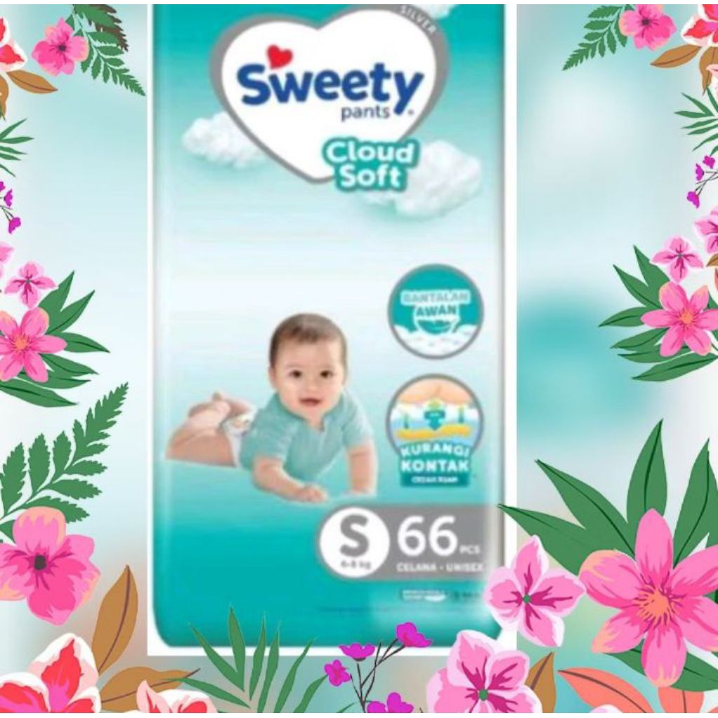 popok sweety silver ukuran M/S