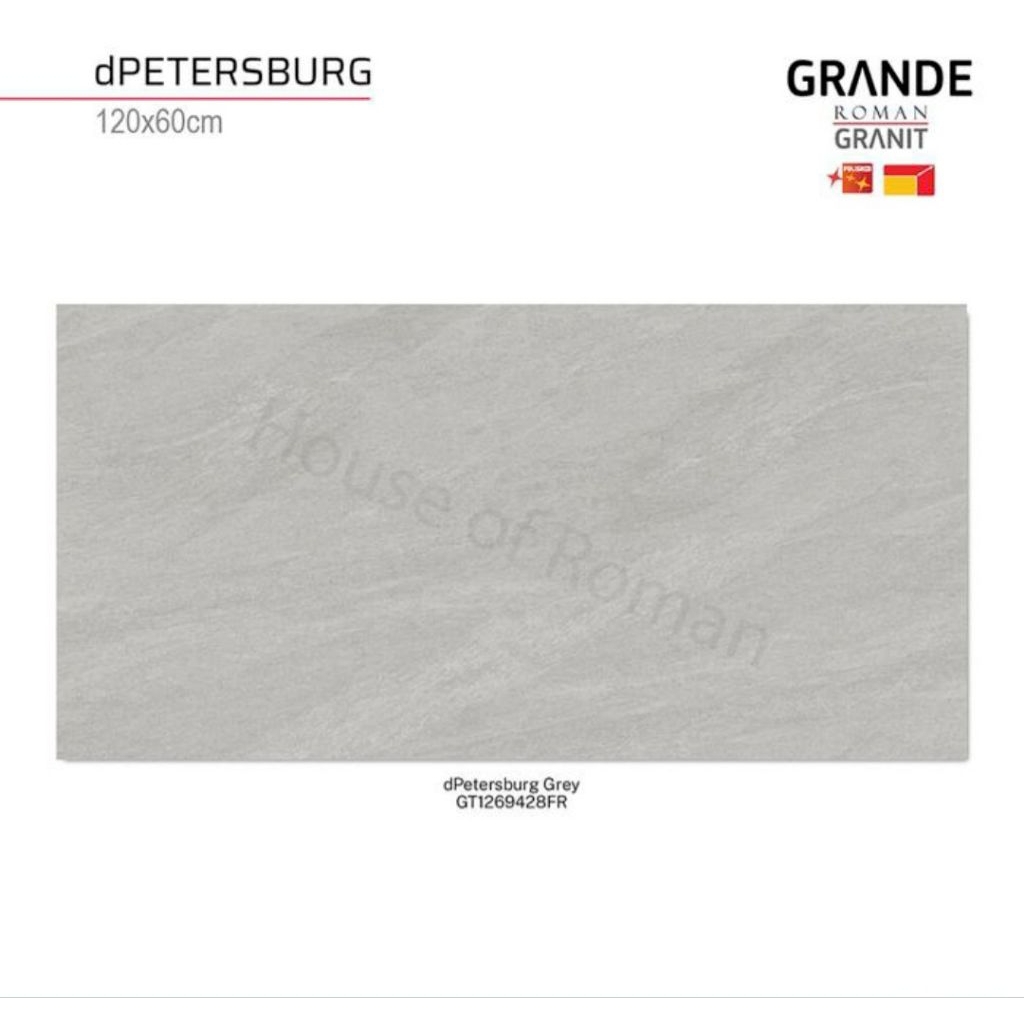 Roman Granit GT1269428FR dPetersburg Grey 120x60 Kw1