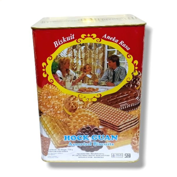 BISKUIT HOCK GUAN KALENG SEGI 1350GR