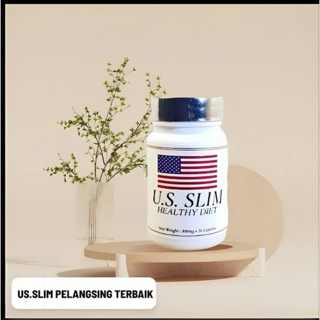 Us Slim Amerika Health Diet Penurun Berat Badan Wanita Isi 20 Capsule 100% Original