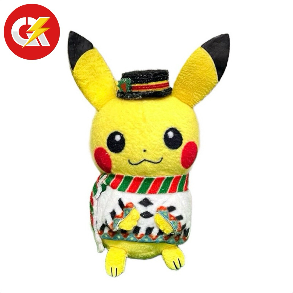 Boneka Plush Keychain Pokemon Pikachu Christmas Wonderland Edition