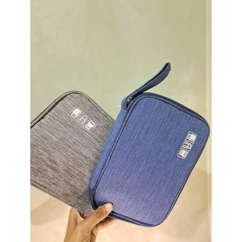 Travel Digital Bag Premium Biru/Abu