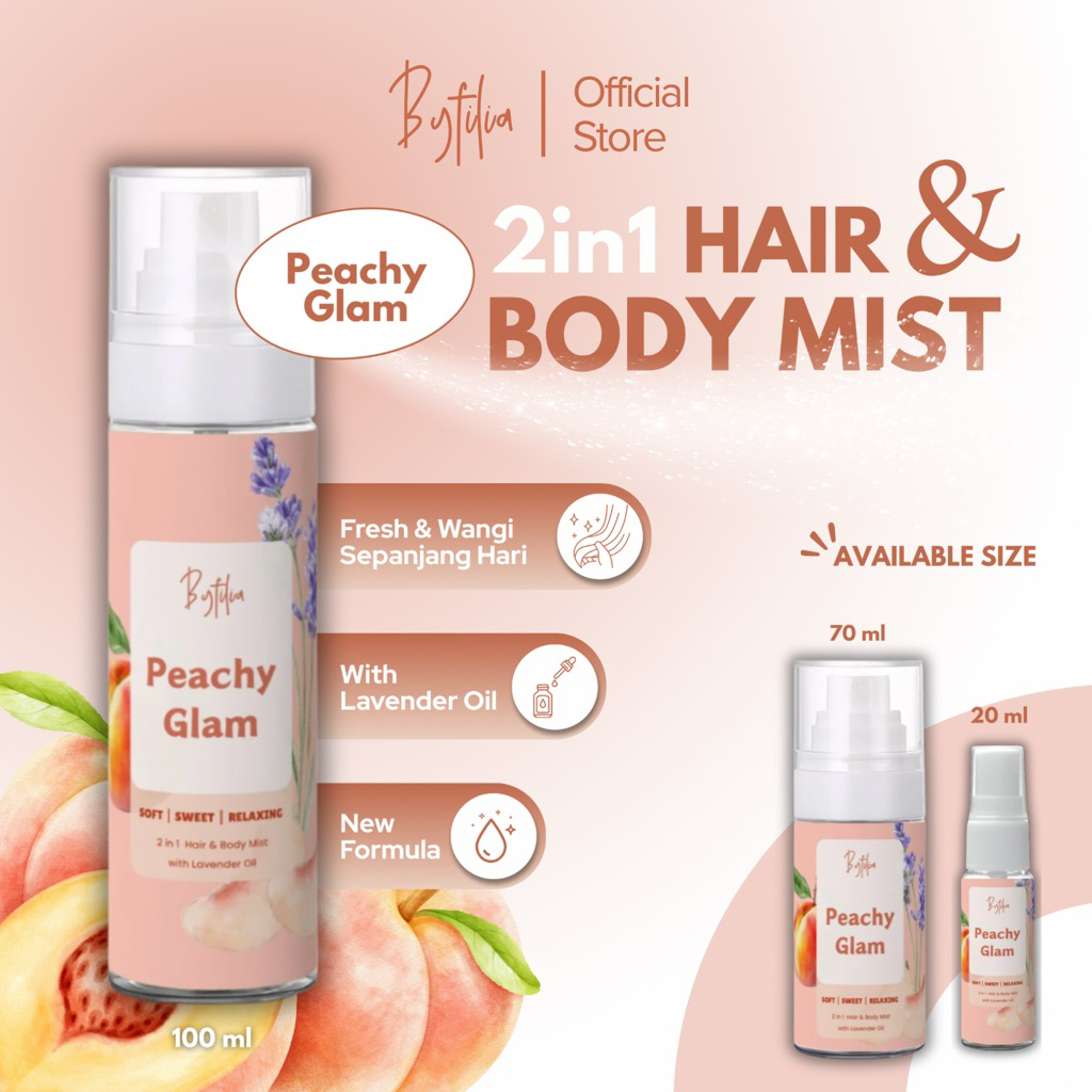 BYFILIA — PEACHY GLAM 2in1 Hair and Body Mist Parfum Hairmist Bodymist