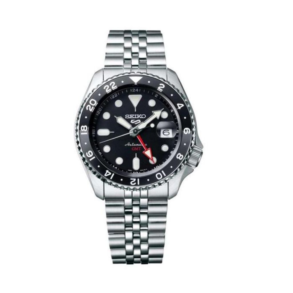 Seiko 5 Sports SSK001K1 Jam Tangan Pria Automatic GMT Lumibrite Original SSK001K SSK001