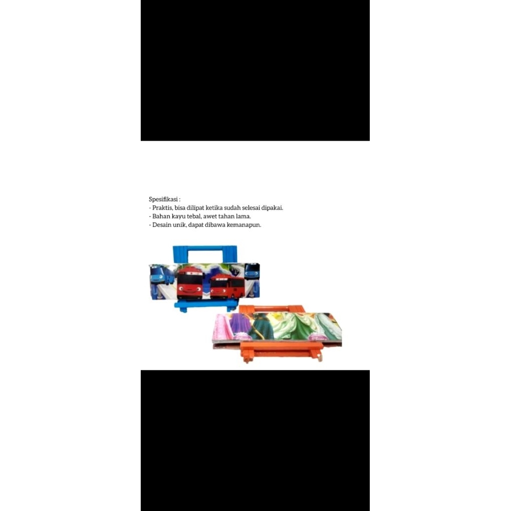 MEJA BELAJAR LIPAT KAYU KARAKTER / MEJA LIPAT ANAK / MEJA NGAJI / MEJA BELAJAR LIPAT PENDEK