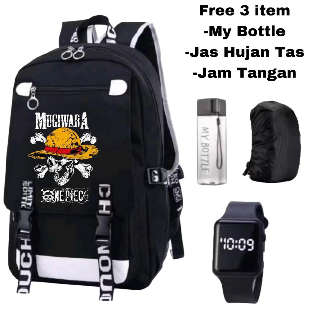 tas anime one piece-tas mugiwara-tas sekolah anime-tas anak laki-laki anime