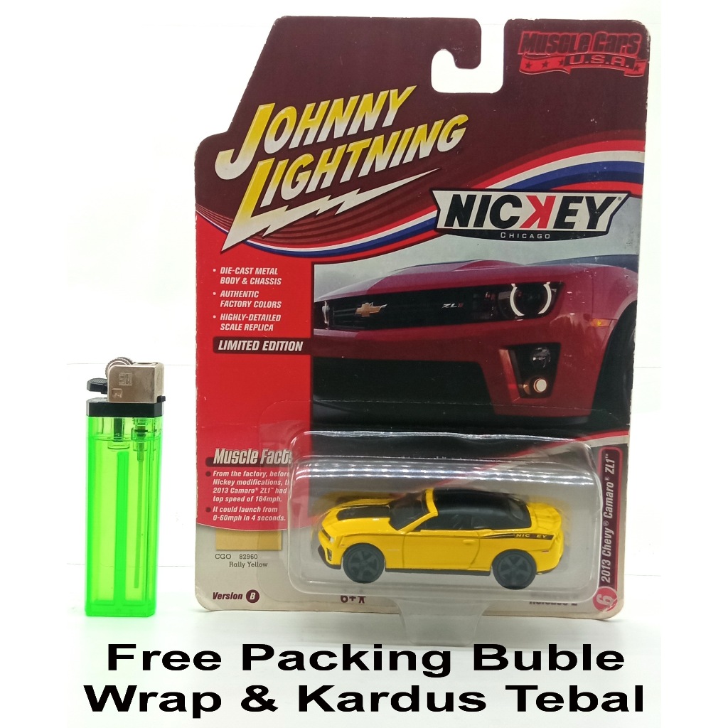 Johnny Lightning 2013 Chevy Camaro ZL1 Chevrolet American Muscle Nickey Chicago 1/64