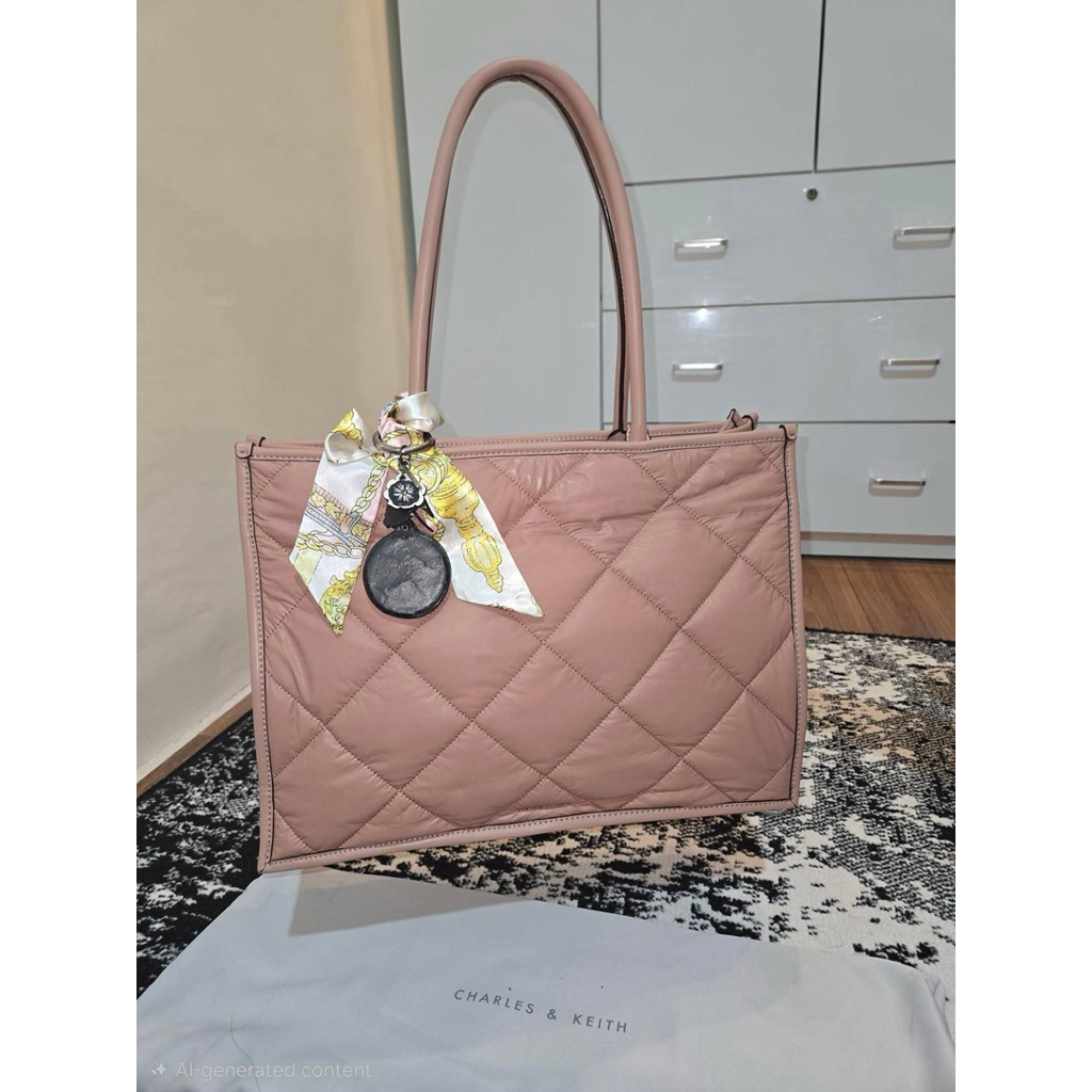 ORI PRELOVED CK Chrls n Keith Puffer Bag Tas Olahraga / Tas Kantor / Mommy Bag