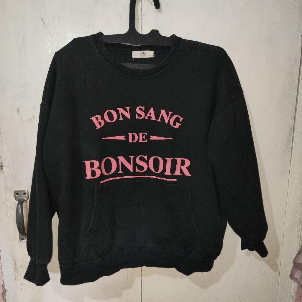 PRELOVED sweater crewneck hitam