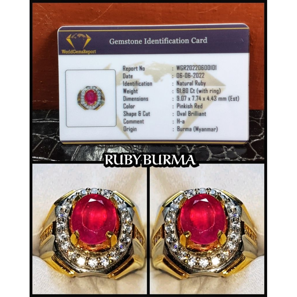 natural batu ruby burma myanmar HQ kristal