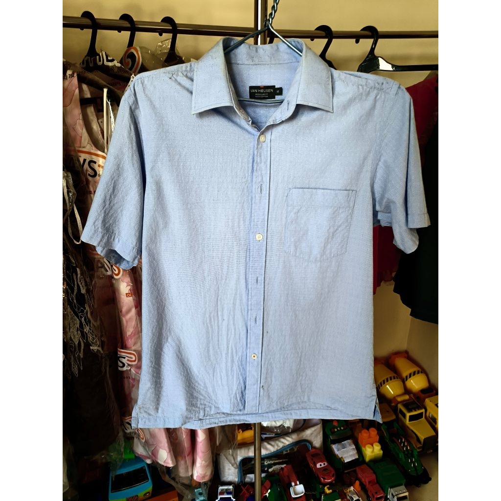kemeja lengan pendek pria van heusen