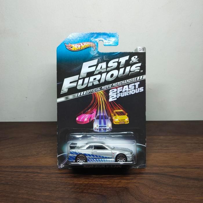Hot Wheels Nissan Skyline R34 fast and furious official movie merchant