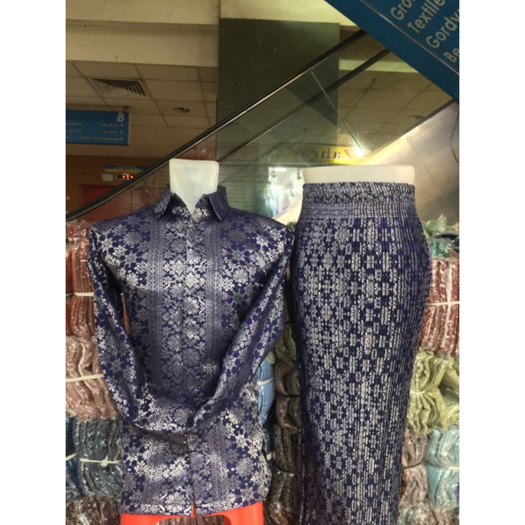 Nagita - Kemeja Songket Laksmi couple| kemeja couple songket plisket| set couple terbaru| seragam pe