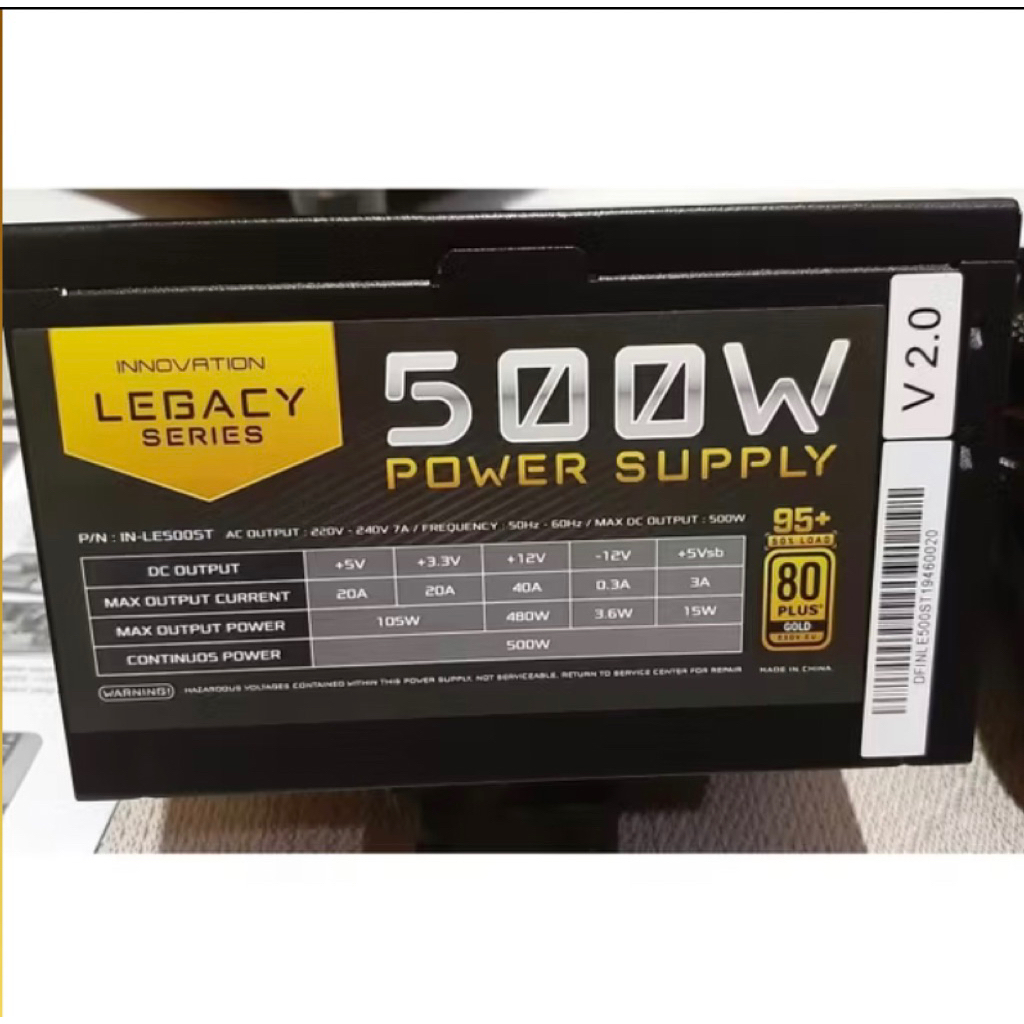 power supply pc 500w 3 pc