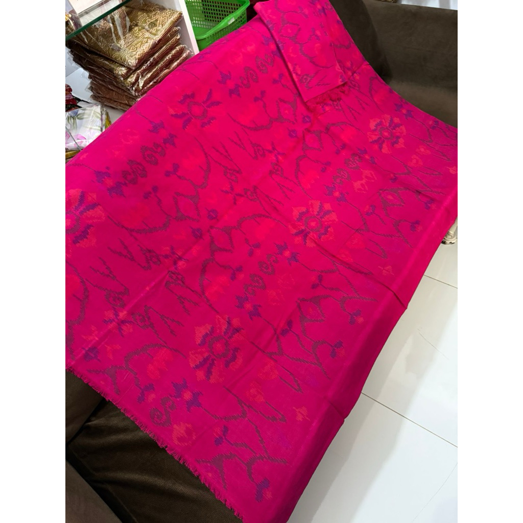 Kamen Endek Semi Mastuli Lasem Alam set selendang by sakahita kebaya