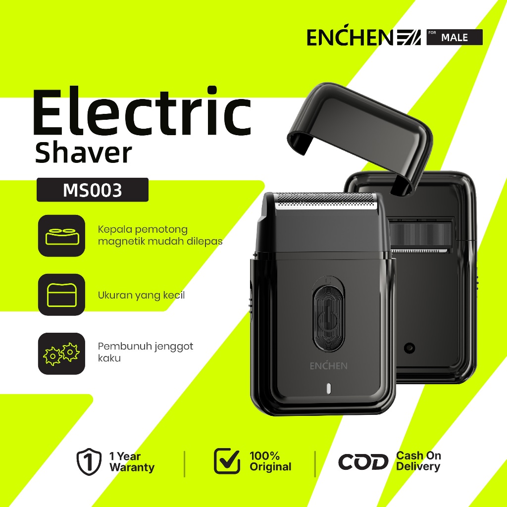 ENCHEN MS003 Alat Cukur Elektrik Alat Cukur Kumis Jenggot Portable Slim