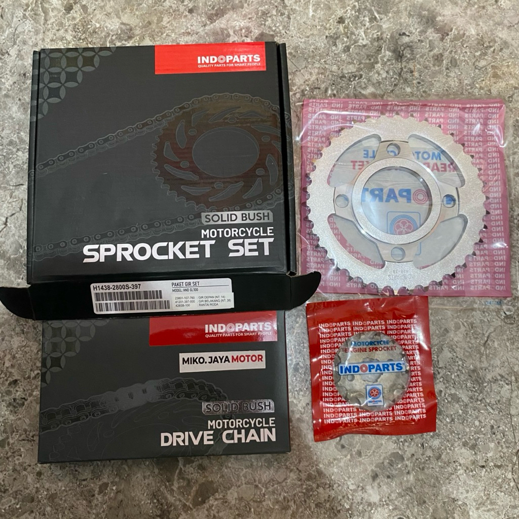 GEAR GIR SET H1438-2800S-397 GL 100 GL100 ORIGINAL INDOPARTS