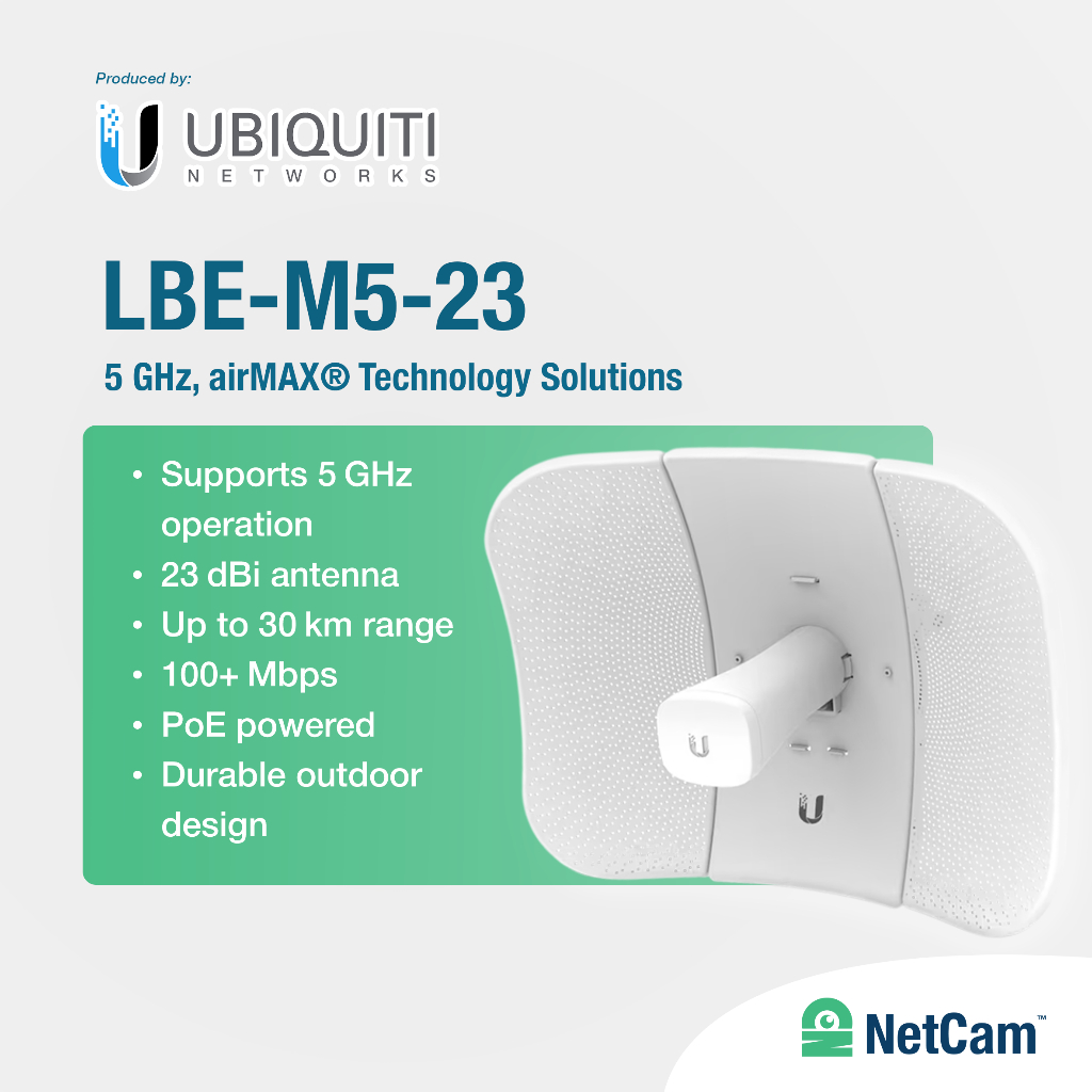 UBIQUITI LITEBEAM LBE-M5-23 WIRELESS BRIDGE 5GHZ AIRMAX AC