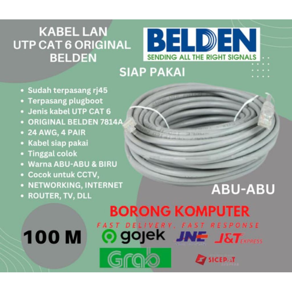 Belden Kabel LAN Cat6 / KABEL LAN UTP CAT 6 BELDEN