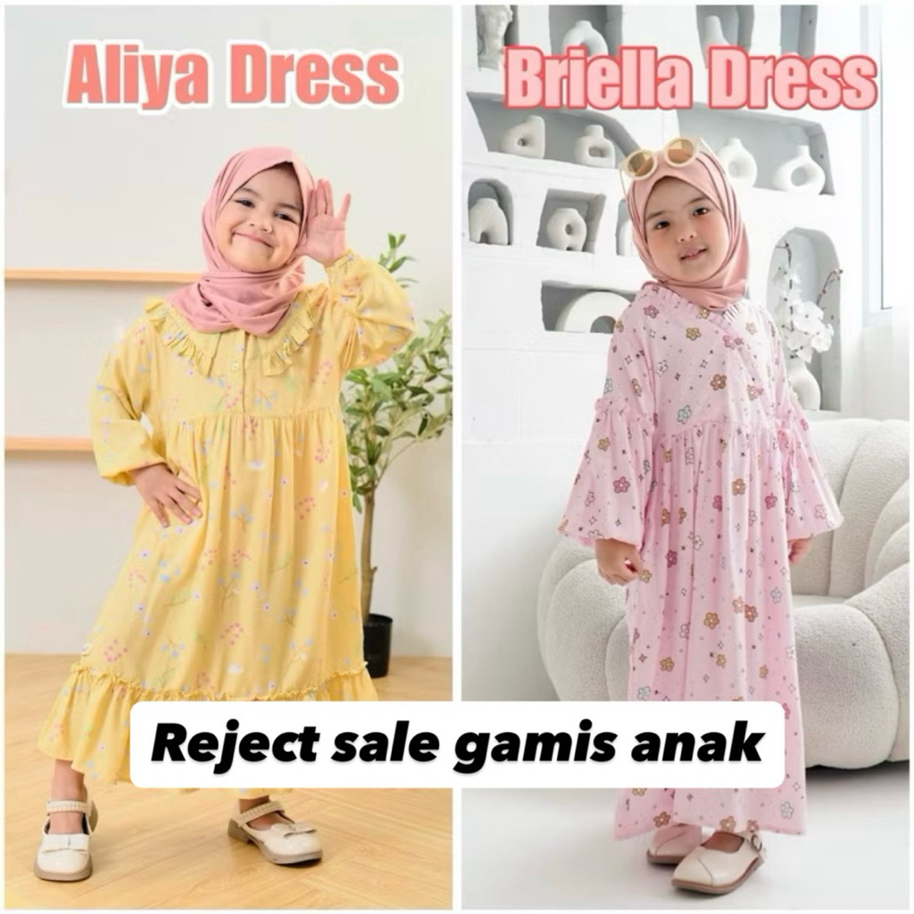 BABY SHABBY • REJECT SALE Gamis Anak 4 5 6 7 8 9 tahun Gamis anak bayi 1 2 3 tahun bahan adem ramadh