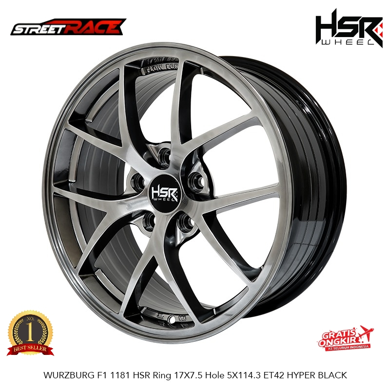 VELG MODEL BBS R17 WURZBURG RING 17 LEBAR 7,5 PCD 5X114,3 ET 42 COCOK BUAT MOBIL CIVIC CAMRY DLL