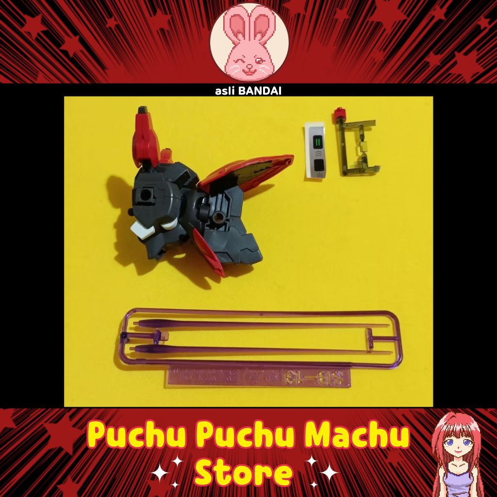 Part Body & Waist + Backpack + Efek Beam Saber dari HG HGTWFM 1/144 DARILBALDE (asli BANDAI) [Sudah 